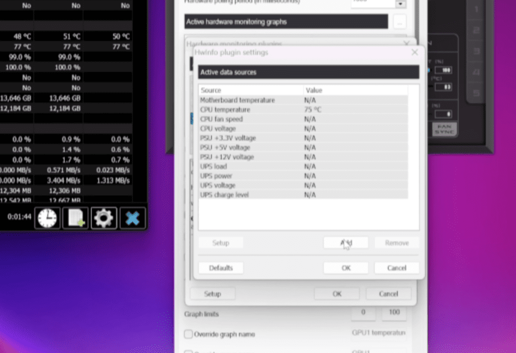 Link HWInfo to MSI Afterburner