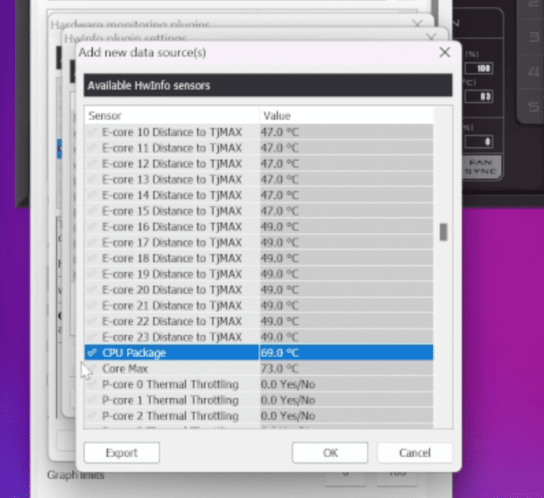 CPU Package Temperature